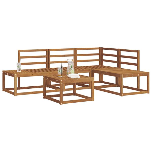 vidaXL Conjunto de Sof&aacute;s Natural