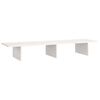 vidaXL Suporte para monitor 100x27x15 cm pinho maci&ccedil;o branco