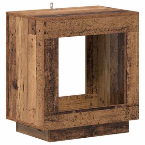 vidaXL Mesa Lateral Madeira antiga 60 x 40 x 65 cm