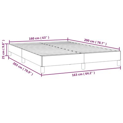 vidaXL Estrutura de cama 160x200 cm veludo cinzento-claro