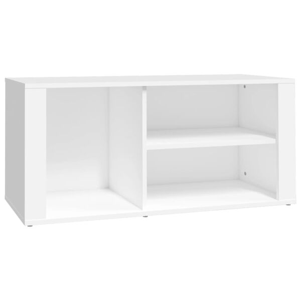 vidaXL Sapateira 100x35x45 cm derivados de madeira branco