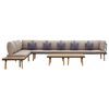 vidaXL 8 lugares conjunto lounge jardim c/ almofad&otilde;es ac&aacute;cia maci&ccedil;a