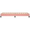 vidaXL Estrutura de cama 90x190 cm veludo rosa