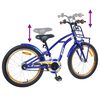 vidaXL Bicicleta Infantil 18 Polegadas para 5-7 anos Azul Escuro