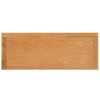 vidaXL Mesa consola 110x35x75 cm madeira de carvalho maciça