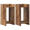 vidaXL Suporte para Plantas 2 pcs Madeira antiga 30 x 30 x 60 cm