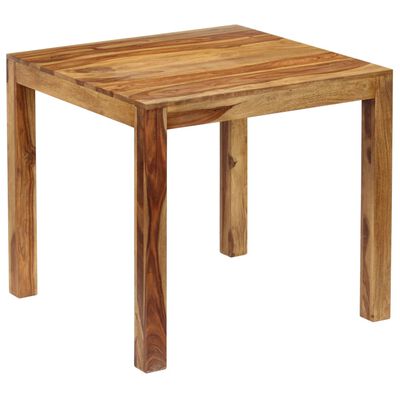 vidaXL Mesa de jantar em madeira de sheesham maciça 82x80x76 cm