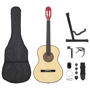 vidaXL 12 pe&ccedil;as conjunto de guitarra cl&aacute;ssica para iniciantes 4/4 39"