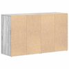 vidaXL Buffet Cinza Sonoma 120 x 36 x 69 cm Madeira processada