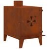 vidaXL Fog&atilde;o de campismo 35x50x60 cm a&ccedil;o corten