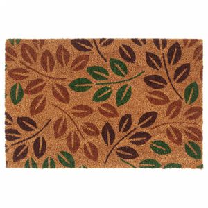 vidaXL Tapete de porta 40x60 cm fibra de coco tufada natural