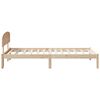 vidaXL Estrutura da Cama com cabeceira Natural 90 x 190 cm