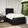 vidaXL Cama boxspring com colch&atilde;o 120x190 cm tecido preto