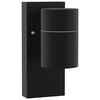 vidaXL Luz de Parede para Exterior Preto 6,5 x 10,5 x 16 cm
