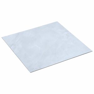 vidaXL Pranchas de Piso Autoadesivo M&aacute;rmore Branco 30,5 x 30,5 cm