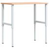 vidaXL Bancada retangular 100x60x(71,5-98) cm madeira de faia maci&ccedil;a