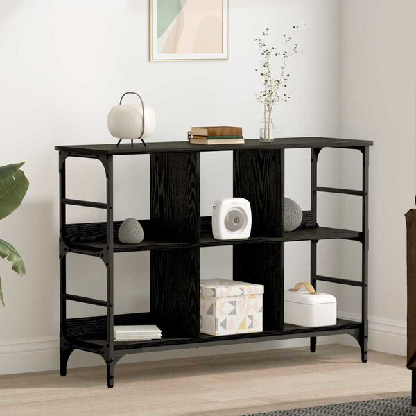 vidaXL Buffet Carvalho Preto 102 x 32 x 73,5 cm