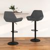 vidaXL Bancos de bar 2 pcs veludo cinzento-escuro