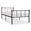 vidaXL Estrutura de cama 90x200 cm metal preto