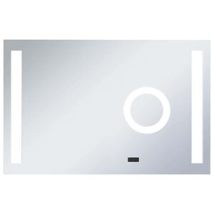 vidaXL Espelho de parede LED c/ sensor t&aacute;til casa de banho 100x60 cm