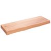 vidaXL Prateleira de parede 80x30x(2-6) cm carvalho tratado castanho