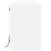 vidaXL Móvel de parede para TV com luzes LED 180x31x45 cm branco