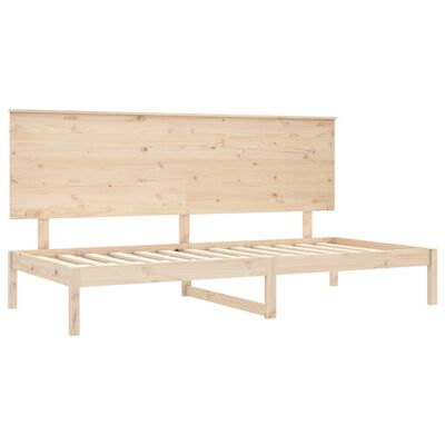 vidaXL Sofá-cama 80x200 cm madeira de pinho maciça