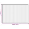 vidaXL Tapete retangular 70x100 cm bambu cor natural clara
