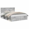 vidaXL Estrutura da Cama com cabeceira Concreto 160 x 200 cm