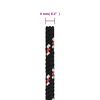 vidaXL Corda de barco 4 mm 100 m polipropileno preto