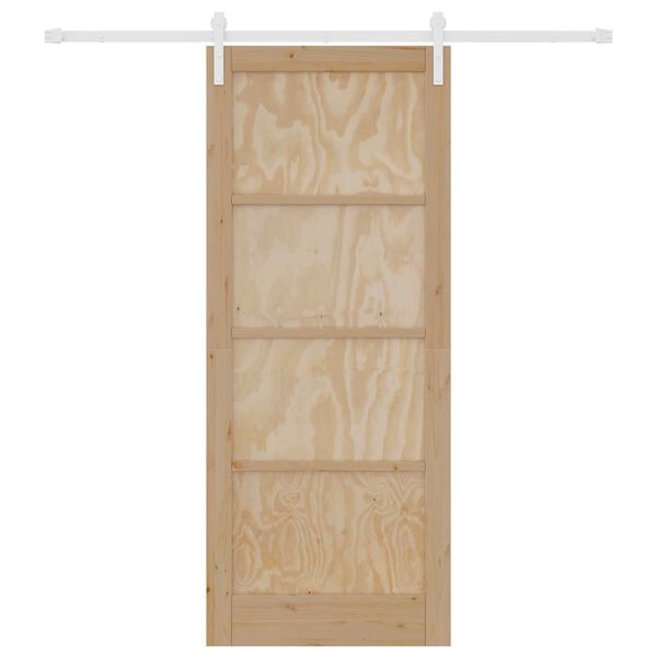 vidaXL Porta Deslizante Castanho 86 x 211 cm