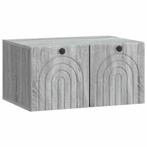 vidaXL Gabinete de TV de Parede Sonoma Cinzento 59,5 x 41 x 30 cm