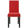 vidaXL Cadeiras de jantar 6 pcs veludo vermelho tinto