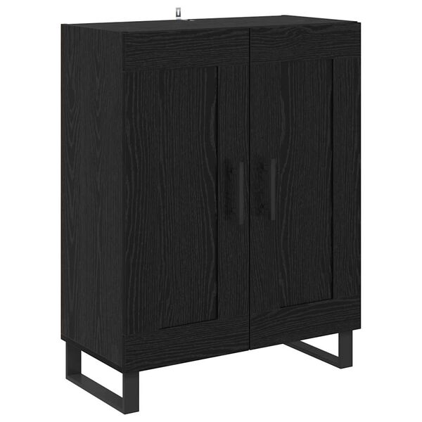 vidaXL Buffet Carvalho Preto 69,5 x 34 x 90 cm