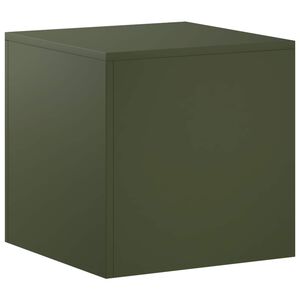 vidaXL Suporte para Plantas Verde-Azeitona 40 x 40 x 40 cm A&ccedil;o Corten