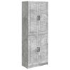 vidaXL Conjunto de Gabinete 2 unid. Cinzento Cimento