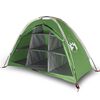 VidaXL Tenda de arruma&ccedil;&atilde;o 9 compartimentos imperme&aacute;vel verde