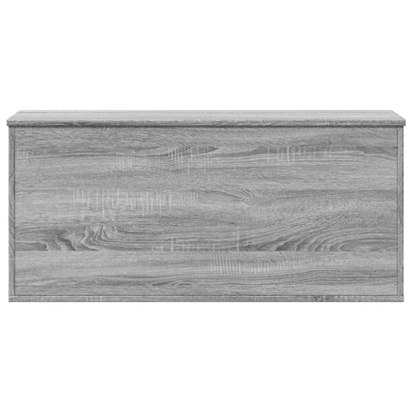 vidaXL Caixa de arruma&ccedil;&atilde;o 100x42x46 cm derivados madeira cinza sonoma