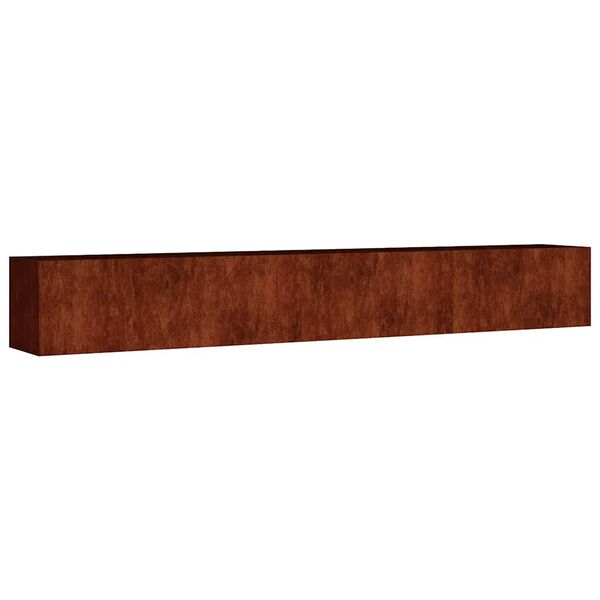 vidaXL Canteiro elevado de jardim 280x40x40 cm a&ccedil;o corten