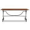 vidaXL Mesa jantar madeira maci&ccedil;a c/ acabamento a mel 180x90x76 cm