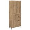 vidaXL Buff&ecirc; 2 pcs Carvalho Artesanal 69,5 x 34 x 180 cm