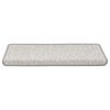vidaXL Tapetes escada adesivos aspeto sisal 30 pcs 65x21x4cm platina