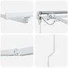 vidaXL Estrutura de Toldo Branco 350 x 250 cm Alum&iacute;nio