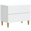 vidaXL Arm&aacute;rio de Cabeceira com gaveta Branco 62 x 34,5 x 48 cm
