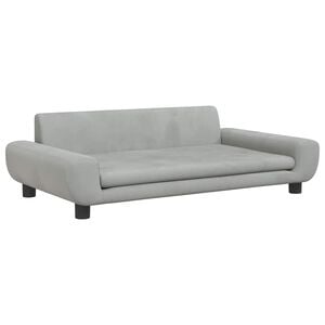 vidaXL Cama para c&atilde;es 100x54x33 cm veludo cinzento-claro
