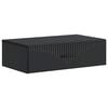 vidaXL Mesa Lateral de Parede Preto 59 x 34,5 x 17 cm