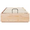 vidaXL Estrutura de Cama Ottoman com armazenamento Natural 80 x 200 cm