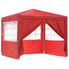 vidaXL Tenda de Festa Vermelho 250 x 250 x 240 cm PE e A&ccedil;o