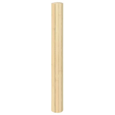vidaXL Tapete retangular 60x500 cm bambu cor natural clara