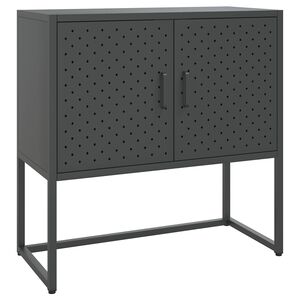 vidaXL Aparador 75x35x75 cm a&ccedil;o antracite